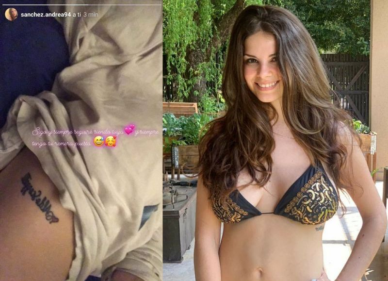 Prueba de que es Andrea Sánchez, debido a su tatuaje.