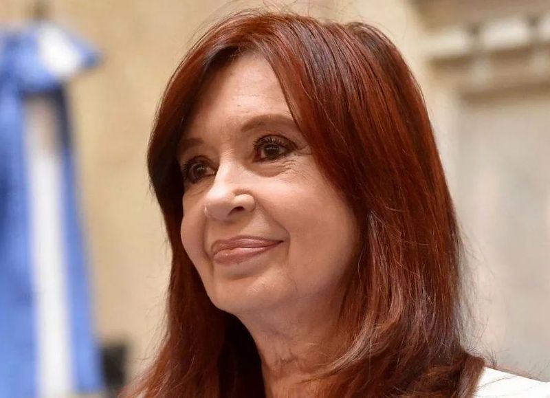 La vicepresidente Cristina Fernández de Kirchner.